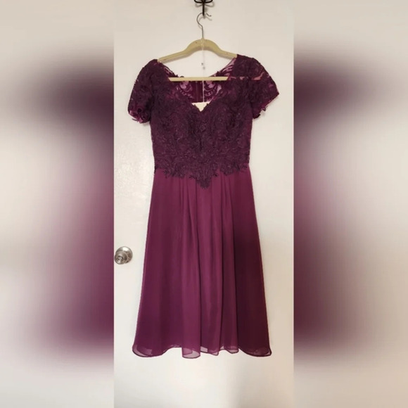 Lan Ting Dress Set in Grape/Plum Size 6 - Picture 1 of 5